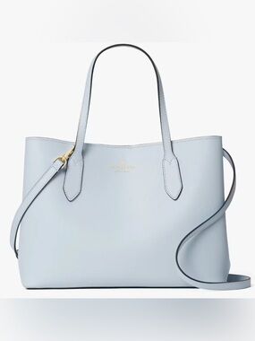 Kate Spade New York Harper Pale Sapphire Leather satchel Crossbody Tote